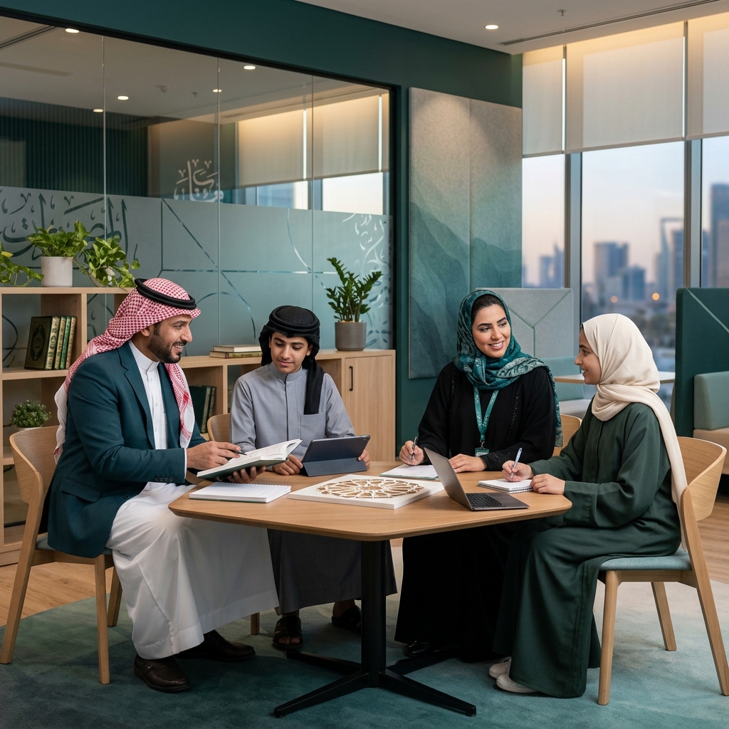 فريق إدارة الجمعية يستخدم منصة مُيسر